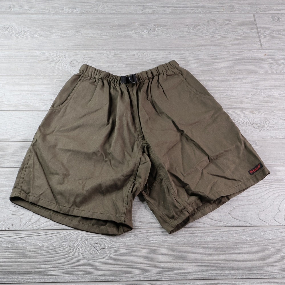 Vintage Pitman Men's Olive Green Cotton Canvas Belted Climbing Shorts L